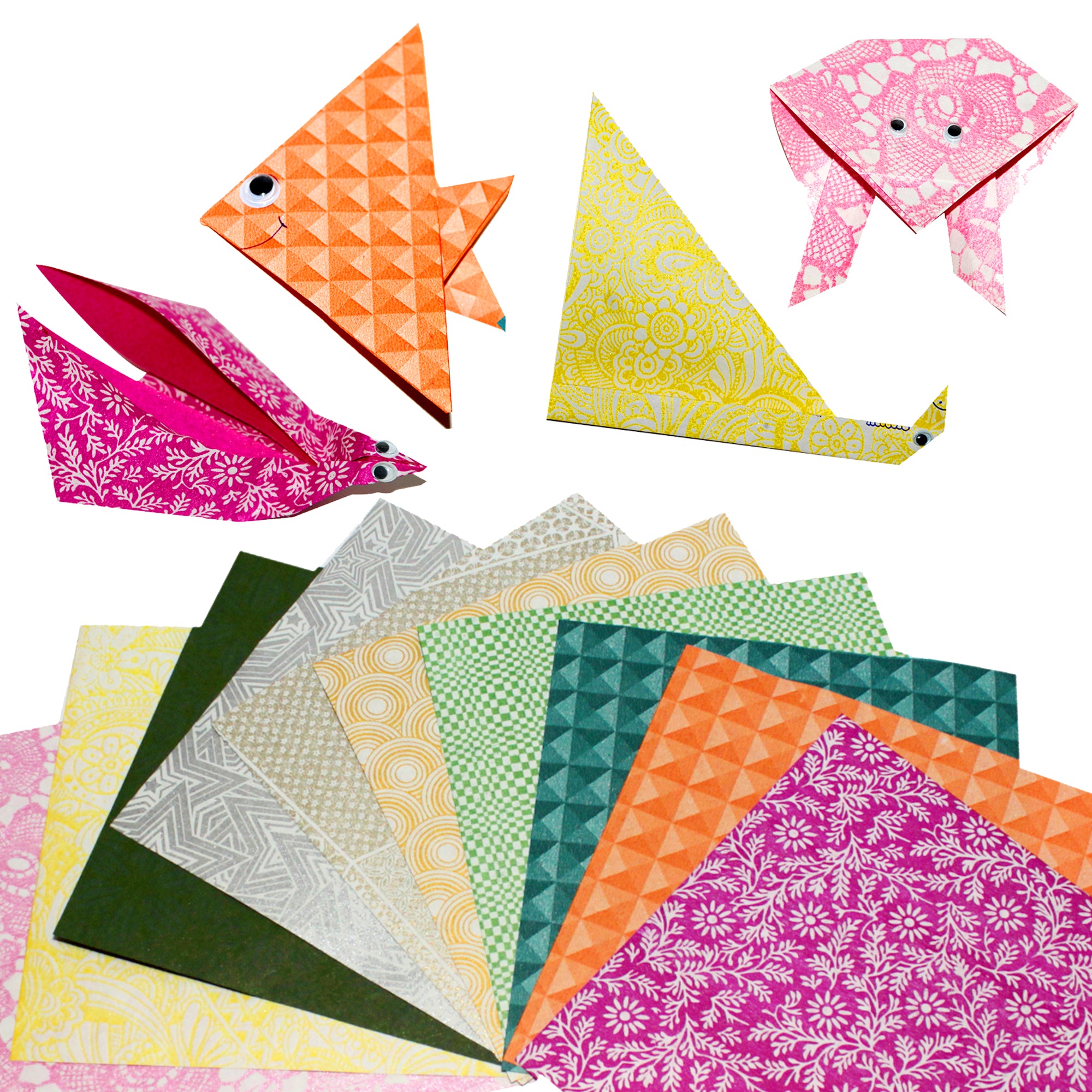 Shop Origami Papers Printed 20 Sheets Online | Kidsy Winsy