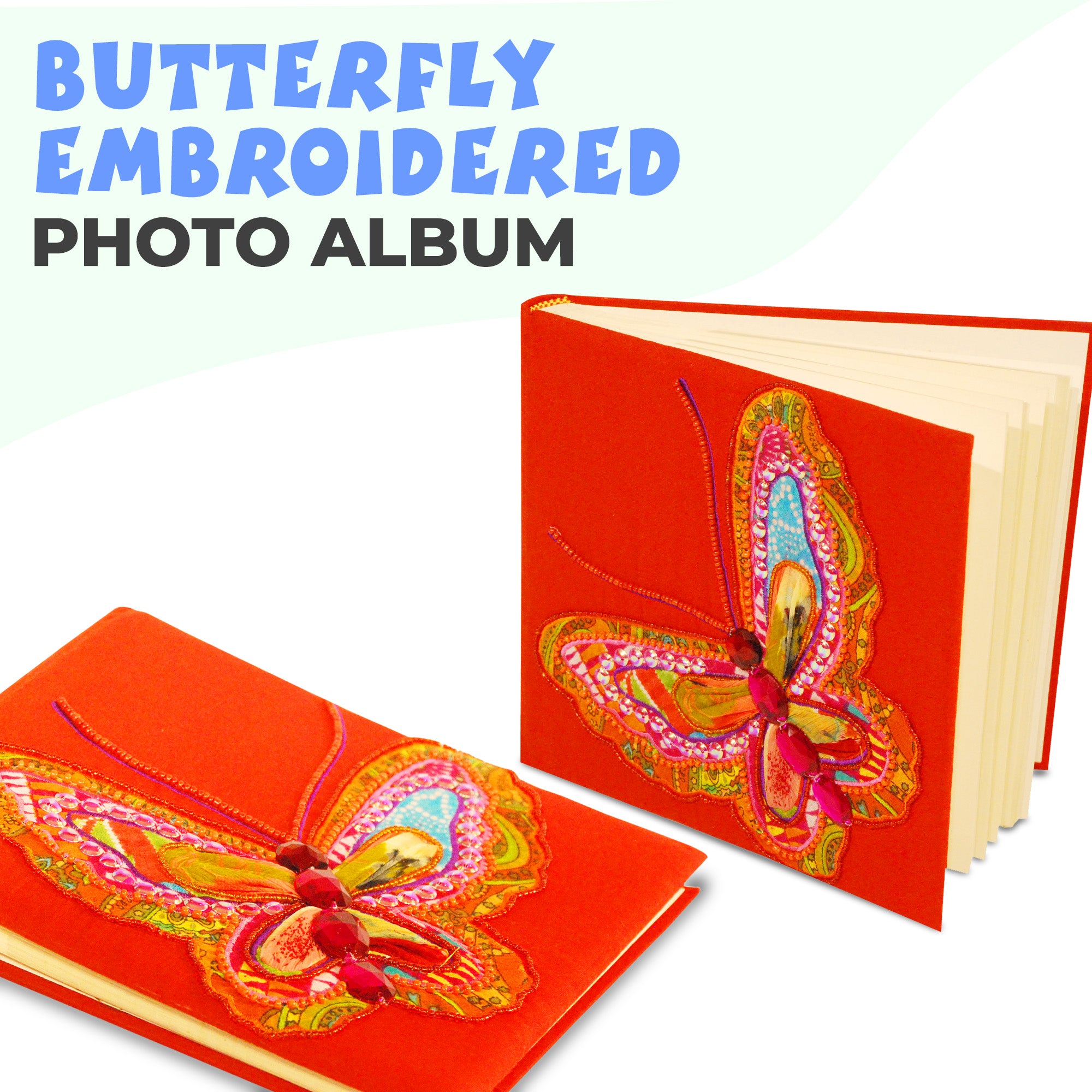 Shop Butterfly Embroidered Photo Album Online Kidsy Winsy shop-butterfly-embroidered-photo-album-online-kidsy-winsy