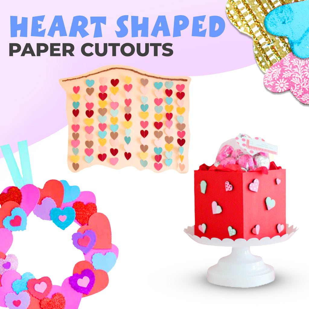 Heart Shape Papper Colourful Heart Shaped Paper Cutouts for Colorful Touch | Kidsy Winsy
