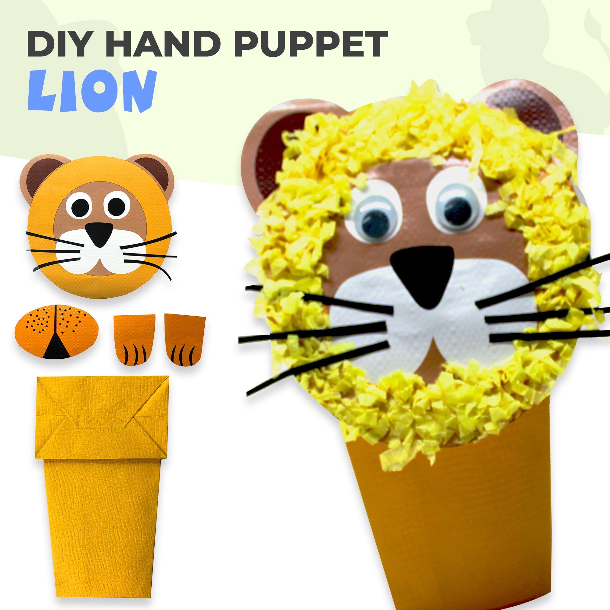 Shop Lion Hand Puppet Online Kidsy Winsy - Main Image